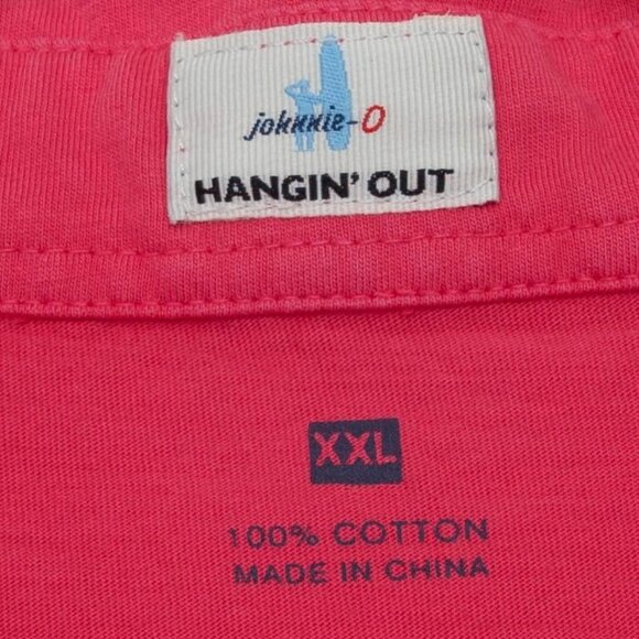 Johnnie‎ O Mens Hangin Out Pullover Polo Shirt Size XXL Short Sleeve Golf Preppy - Picture 4 of 8
